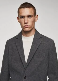 Veste Slim Fit Laine à Petits Carreaux -Vêtements Pascher 57077707 92 D1