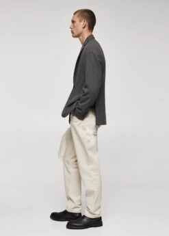 Veste Slim Fit Laine à Petits Carreaux -Vêtements Pascher 57077707 92 D2