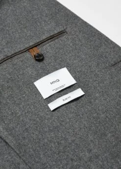 Veste Slim Fit Laine à Petits Carreaux -Vêtements Pascher 57077707 92 D8