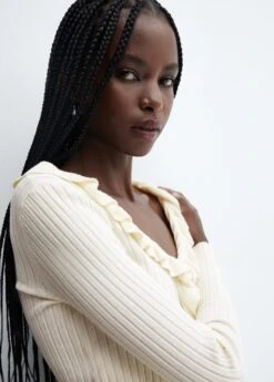 Cardigan Maille Volants -Vêtements Pascher 57077717 02 D1