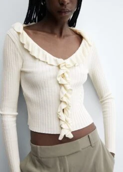 Cardigan Maille Volants -Vêtements Pascher 57077717 02 D6