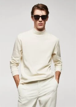 T-shirt Manches Longues Col Montant