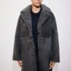 Manteau Réversible Fourrure Cuir Ovin -Vêtements Pascher 57077740 92