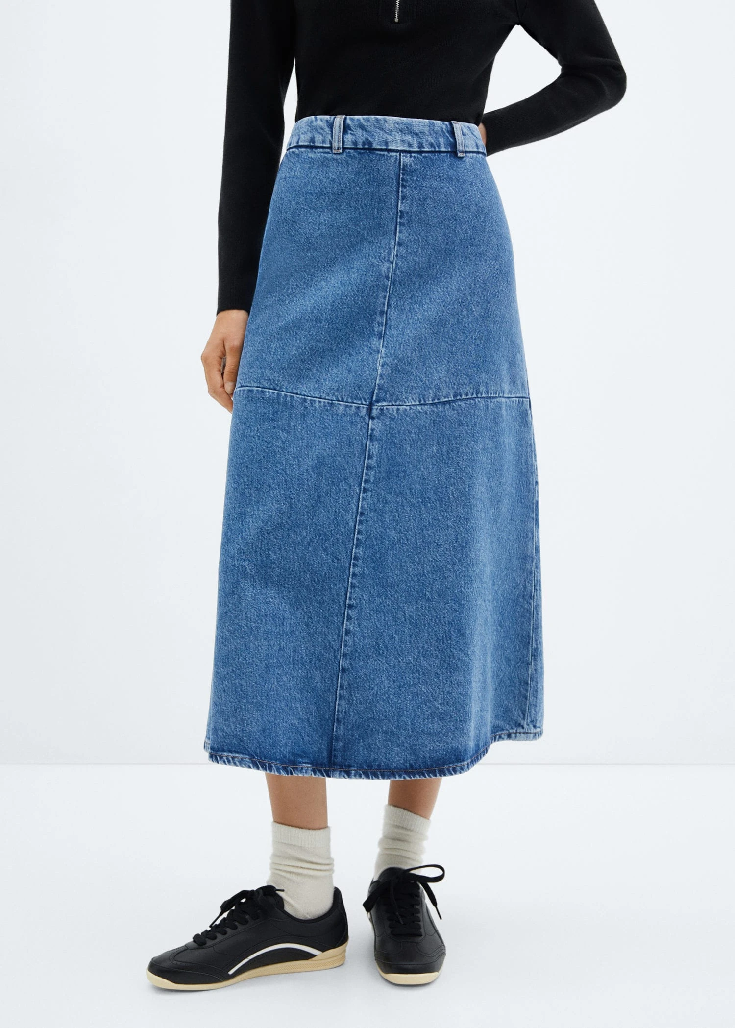Jupe Midi Denim 3 Jupe Midi Denim