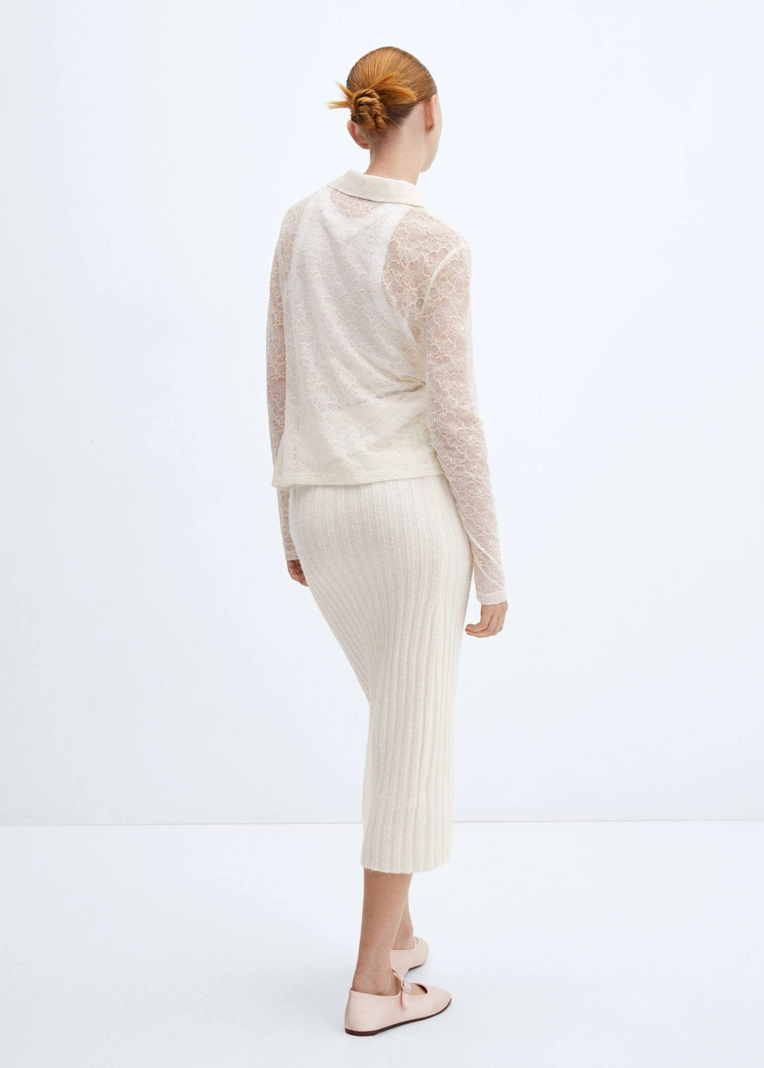 Chemise Dentelle Semi-transparente 5 Chemise Dentelle Semi-transparente – Image 3