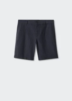 Bermuda Coton-lin Imprimé Prince-de-galles -Vêtements Pascher 57082502 56 B