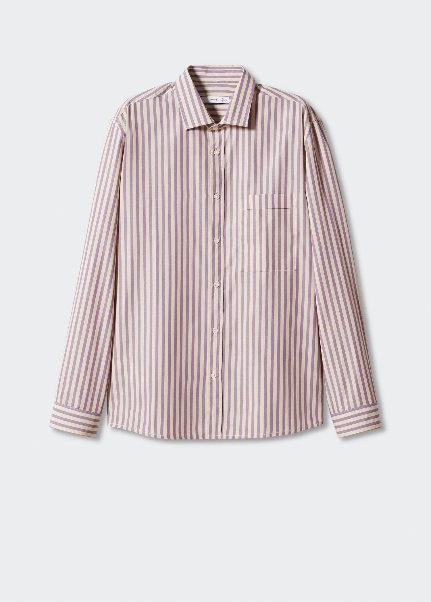 Chemise Rayures Bicolores 100 % Coton 16 Chemise Rayures Bicolores 100 % Coton – Image 14