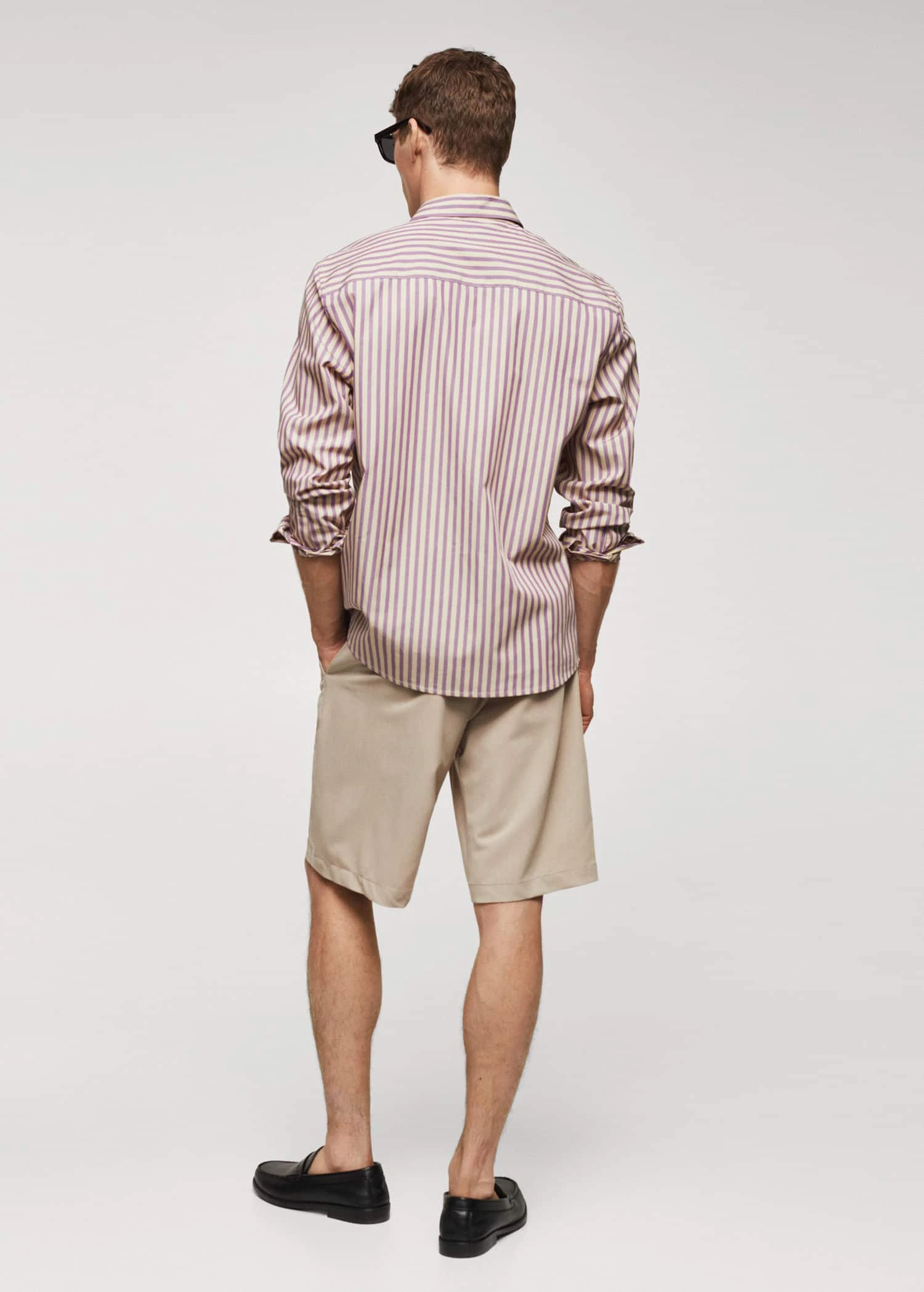 Chemise Rayures Bicolores 100 % Coton 12 Chemise Rayures Bicolores 100 % Coton – Image 10