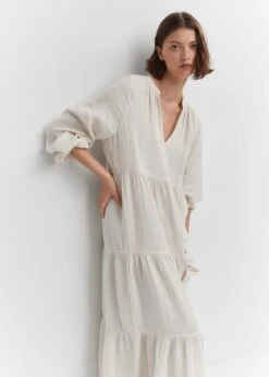 Robe Maxi Coton Col V -Vêtements Pascher 57082878 05 D2