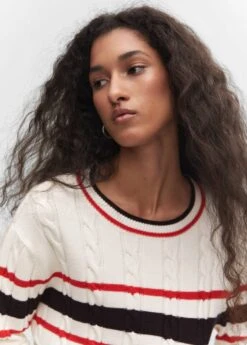 Pull-over Torsades Détail Rayures -Vêtements Pascher 57083794 05 D1