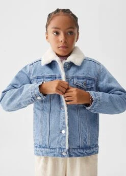 Veste Jean Imitation Mouton Retourné