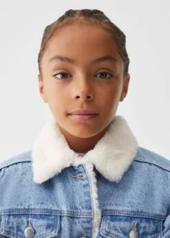 Veste Jean Imitation Mouton Retourné -Vêtements Pascher 57084012 TM D1