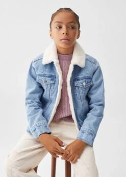 Veste Jean Imitation Mouton Retourné -Vêtements Pascher 57084012 TM D2