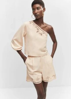 Short Détails Ajourés Broderies 12 Short Détails Ajourés Broderies -Vêtements Pascher 57084013 05 D1