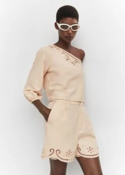 Short Détails Ajourés Broderies 13 Short Détails Ajourés Broderies -Vêtements Pascher 57084013 05 D2