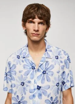 Chemise Col Bowling En Imprimé Fleuri -Vêtements Pascher 57084039 50 D1