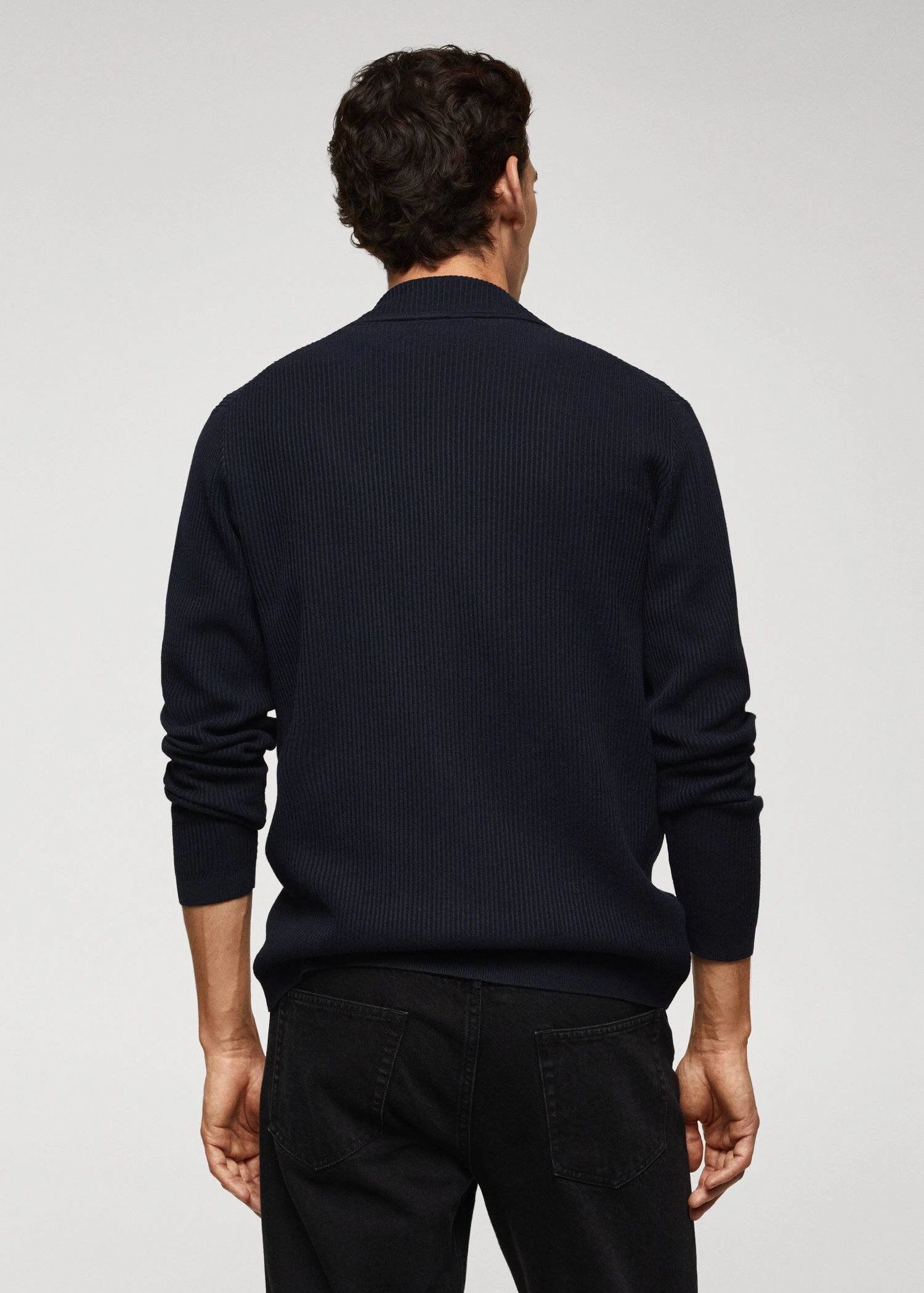 Cardigan Maille Fine Côtelée 5 Cardigan Maille Fine Côtelée – Image 3