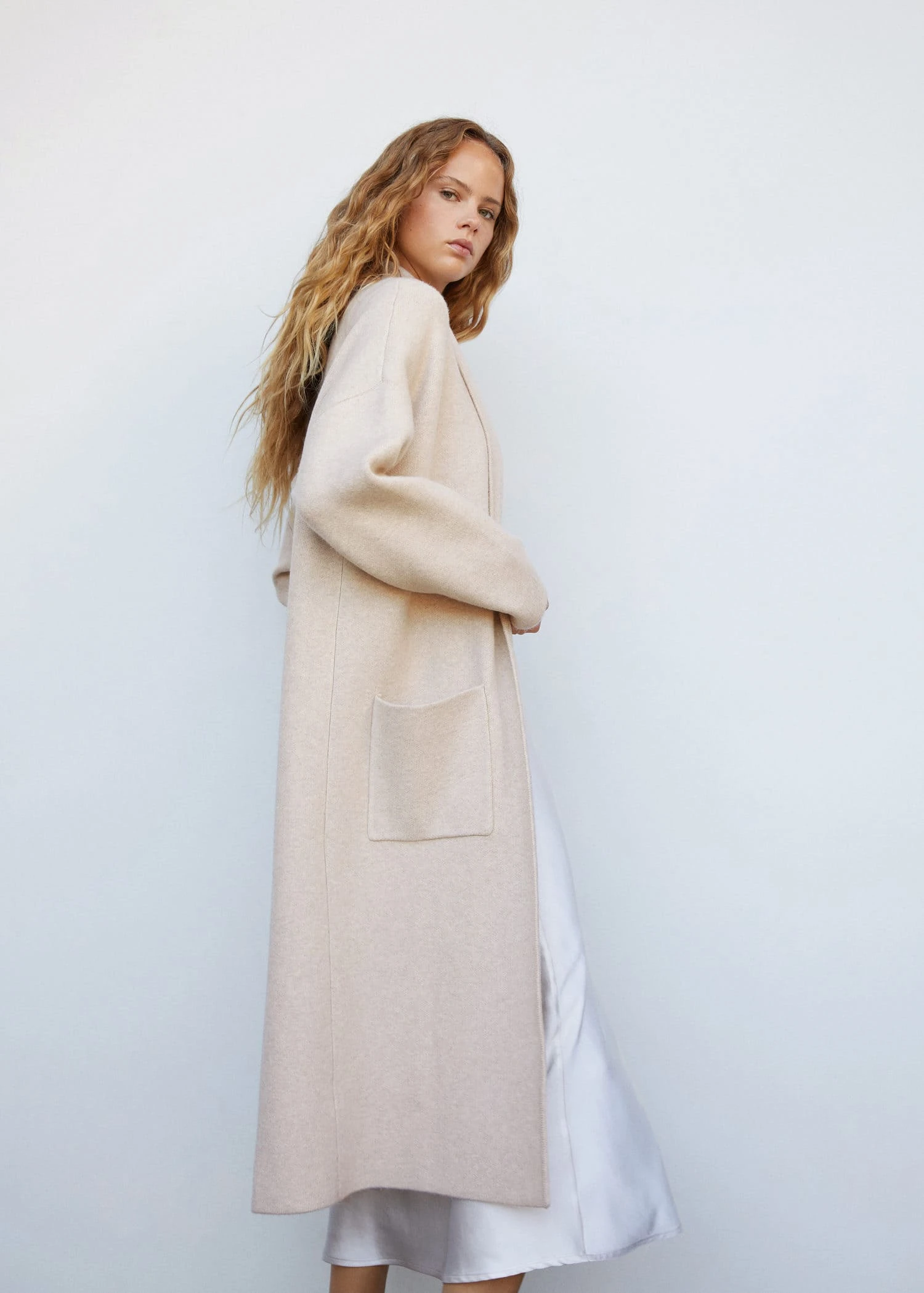 Manteau Oversize Maille Poches 21 Manteau Oversize Maille Poches – Image 19