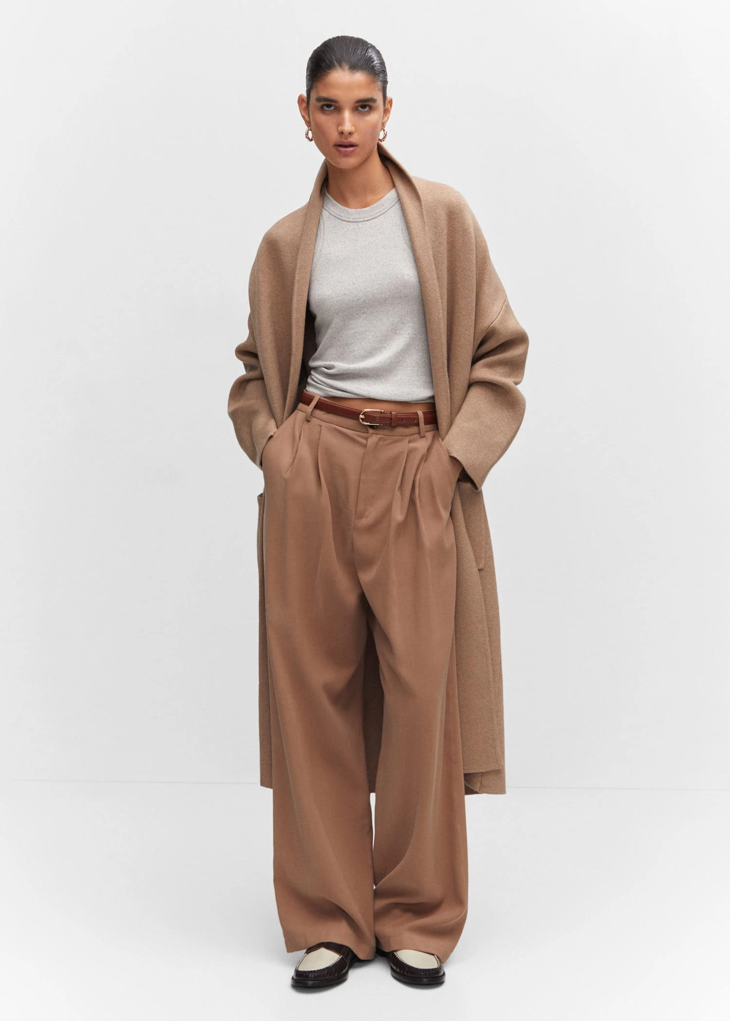 Manteau Oversize Maille Poches 4 Manteau Oversize Maille Poches – Image 2