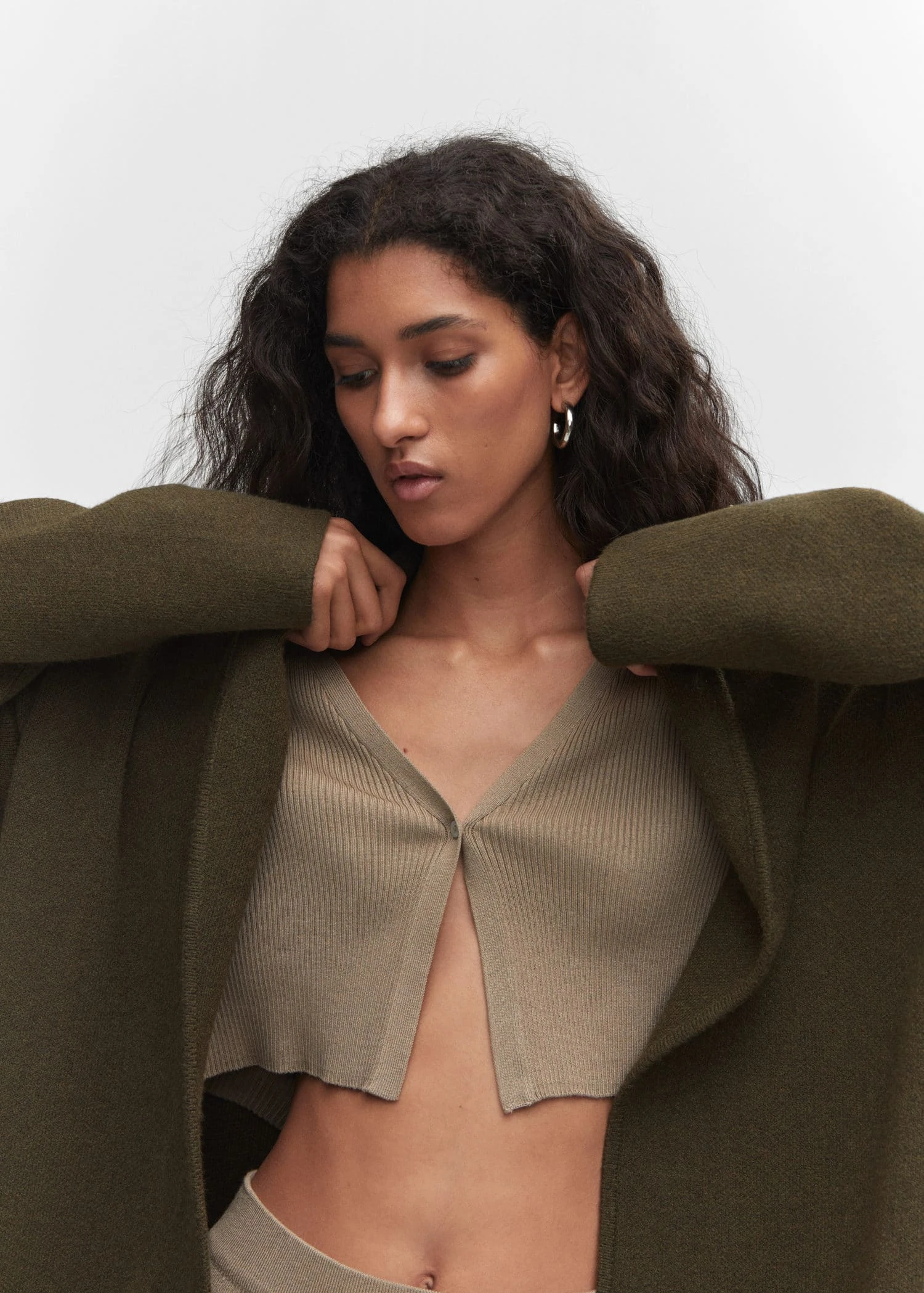 Manteau Oversize Maille Poches 13 Manteau Oversize Maille Poches – Image 11