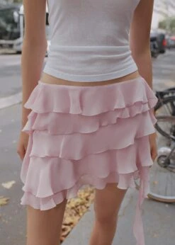 Jupe Gaze Volants 18 Jupe Gaze Volants -Vêtements Pascher 57084433 83 D7