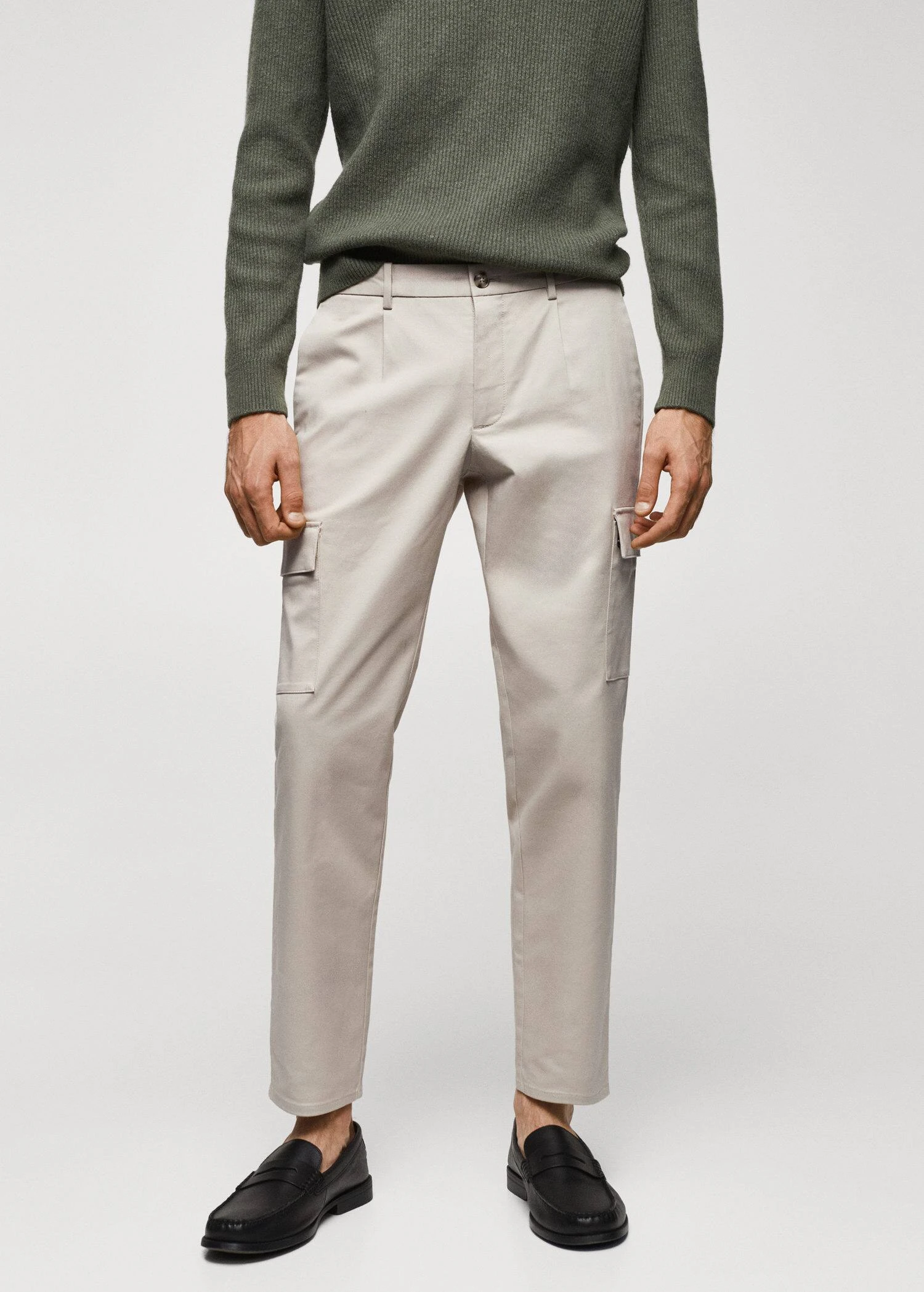 Pantalon Cargo Slim Fit En Coton 3 Pantalon Cargo Slim Fit En Coton