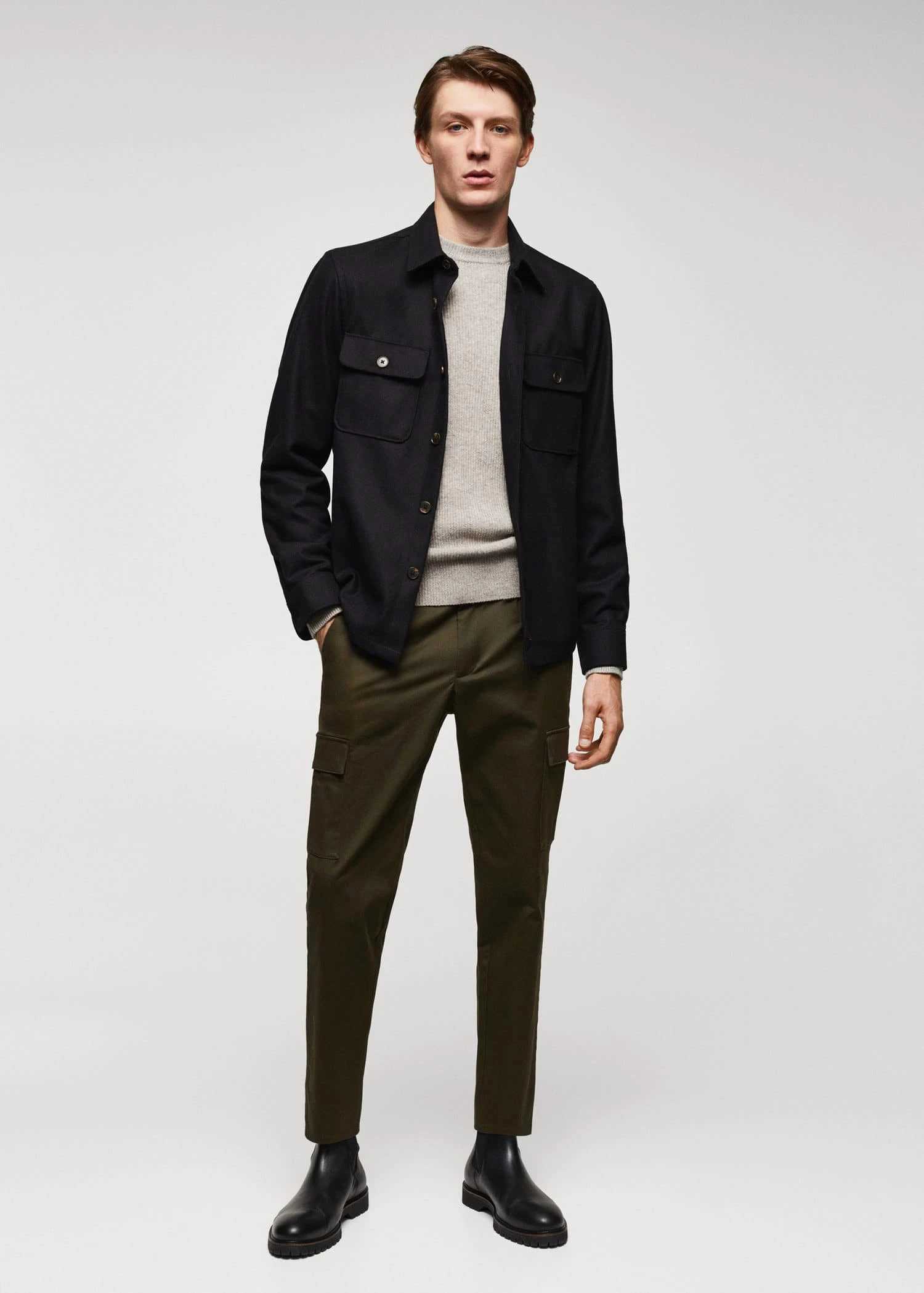 Pantalon Cargo Slim Fit En Coton 20 Pantalon Cargo Slim Fit En Coton – Image 18