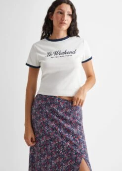 Jupe Imprimée Fendue