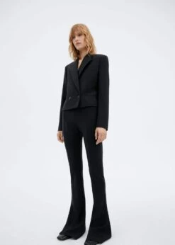 Pantalon évasé Laine