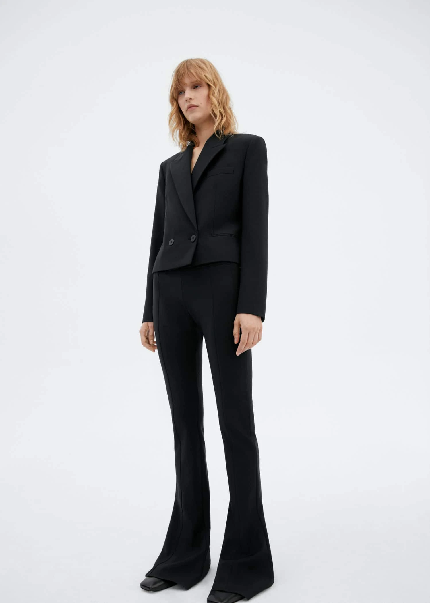 Pantalon évasé Laine 3 Pantalon évasé Laine