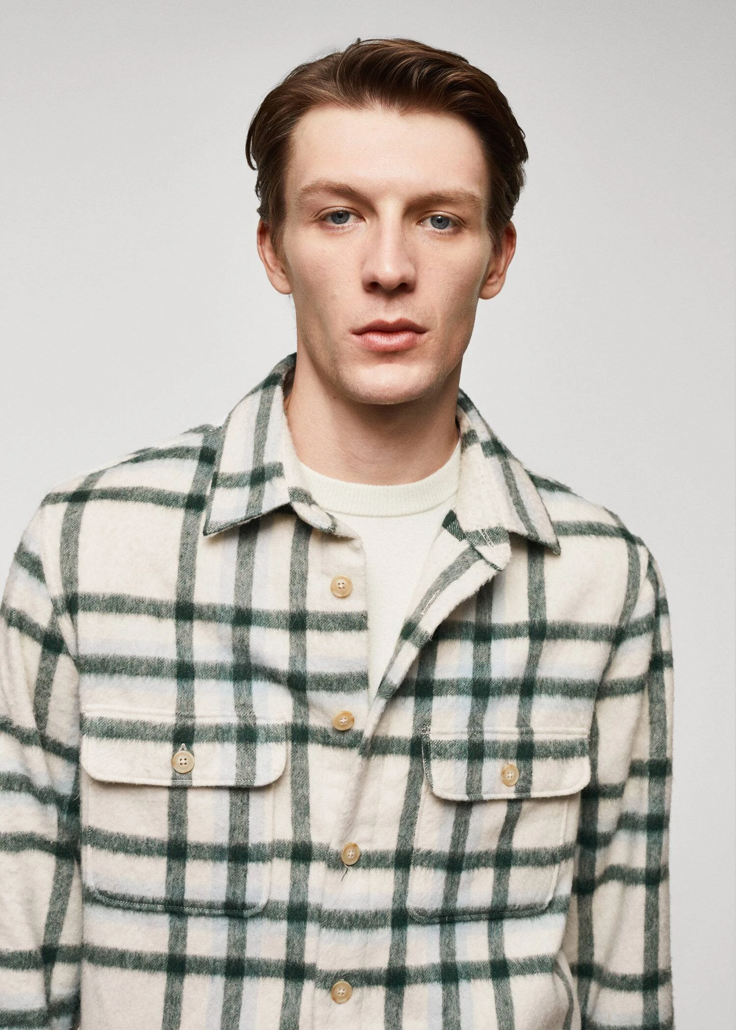 Surchemise En Laine à Carreaux 6 Surchemise En Laine à Carreaux – Image 4