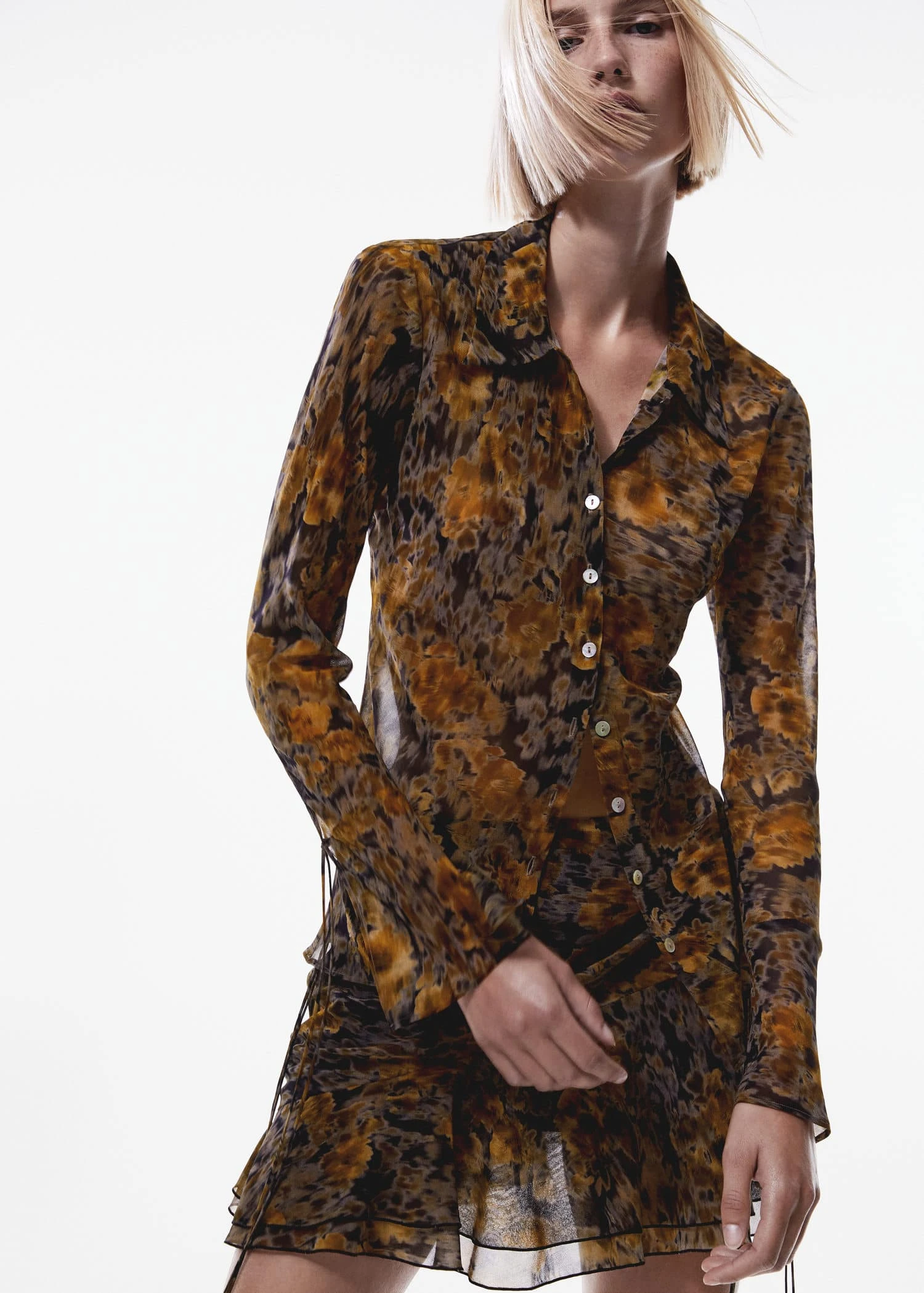 Jupe Imprimée Semi-transparente 3 Jupe Imprimée Semi-transparente