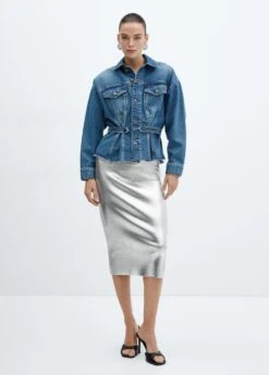 Jupe Midi Métallisée -Vêtements Pascher 57089119 PL 99999999 01