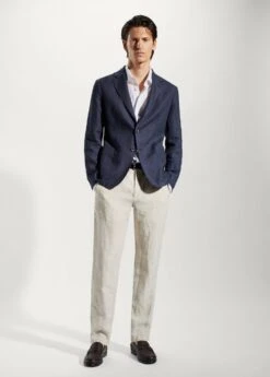 Veste 100 % Lin Micro Pied-de-poule 24 Veste 100 % Lin Micro Pied-de-poule -Vêtements Pascher 57092509 56 99999999 01