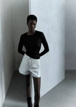 Short En Jean Métallisé -Vêtements Pascher 57094039 PL D7