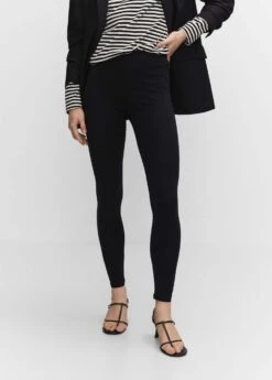 Legging En Coton Taille Haute