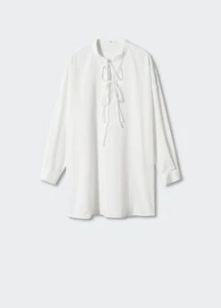 Chemise De Nuit Coton Détails Ajourés -Vêtements Pascher 57094429 02 B