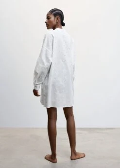 Chemise De Nuit Coton Détails Ajourés -Vêtements Pascher 57094429 02 R