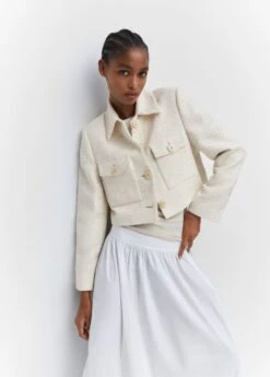 Veste Crop Tweed Poches 14 Veste Crop Tweed Poches -Vêtements Pascher 57094433 05 D2