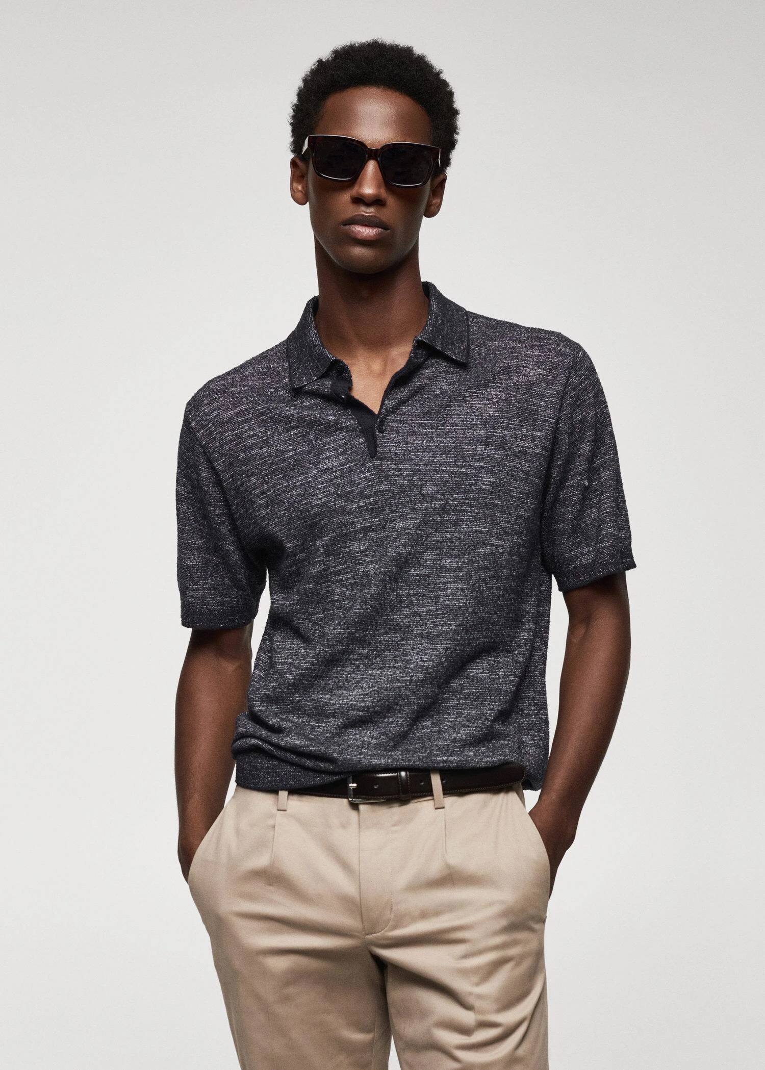 Polo Coton Maille Jaspé 3 Polo Coton Maille Jaspé