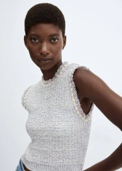 Top Tweed Bouton Bijou -Vêtements Pascher 57095805 50 D1