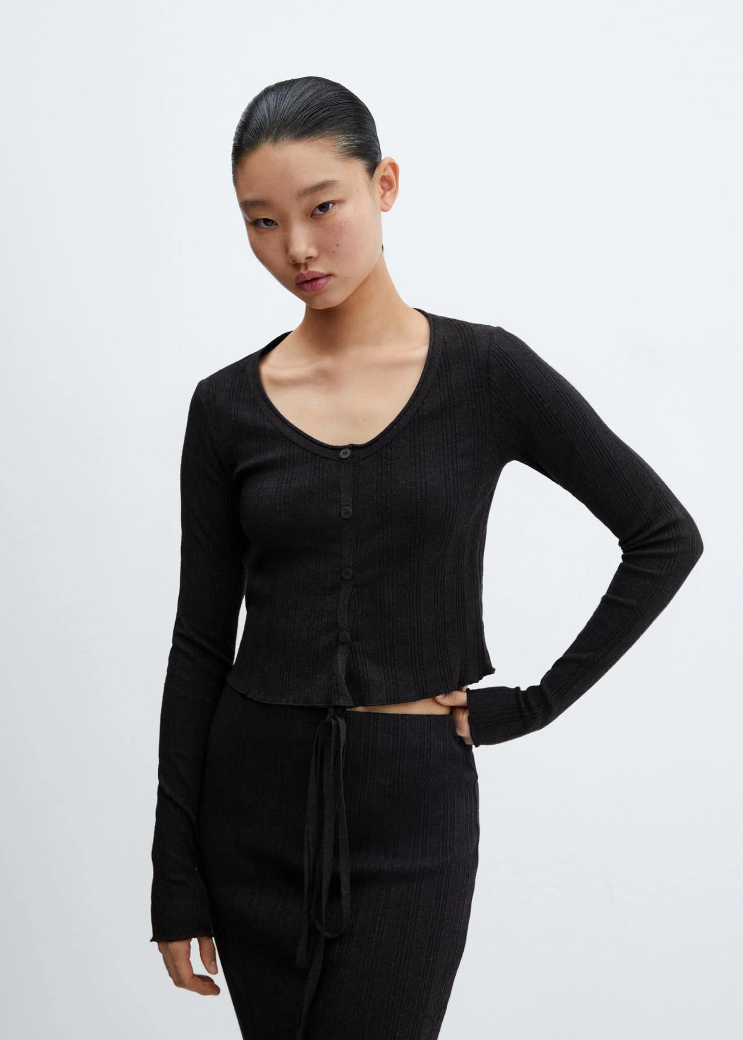 T-shirt Maille Boutons 3 T-shirt Maille Boutons