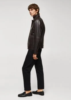 Veste Cuir Effet Usé -Vêtements Pascher 57095947 30 D2