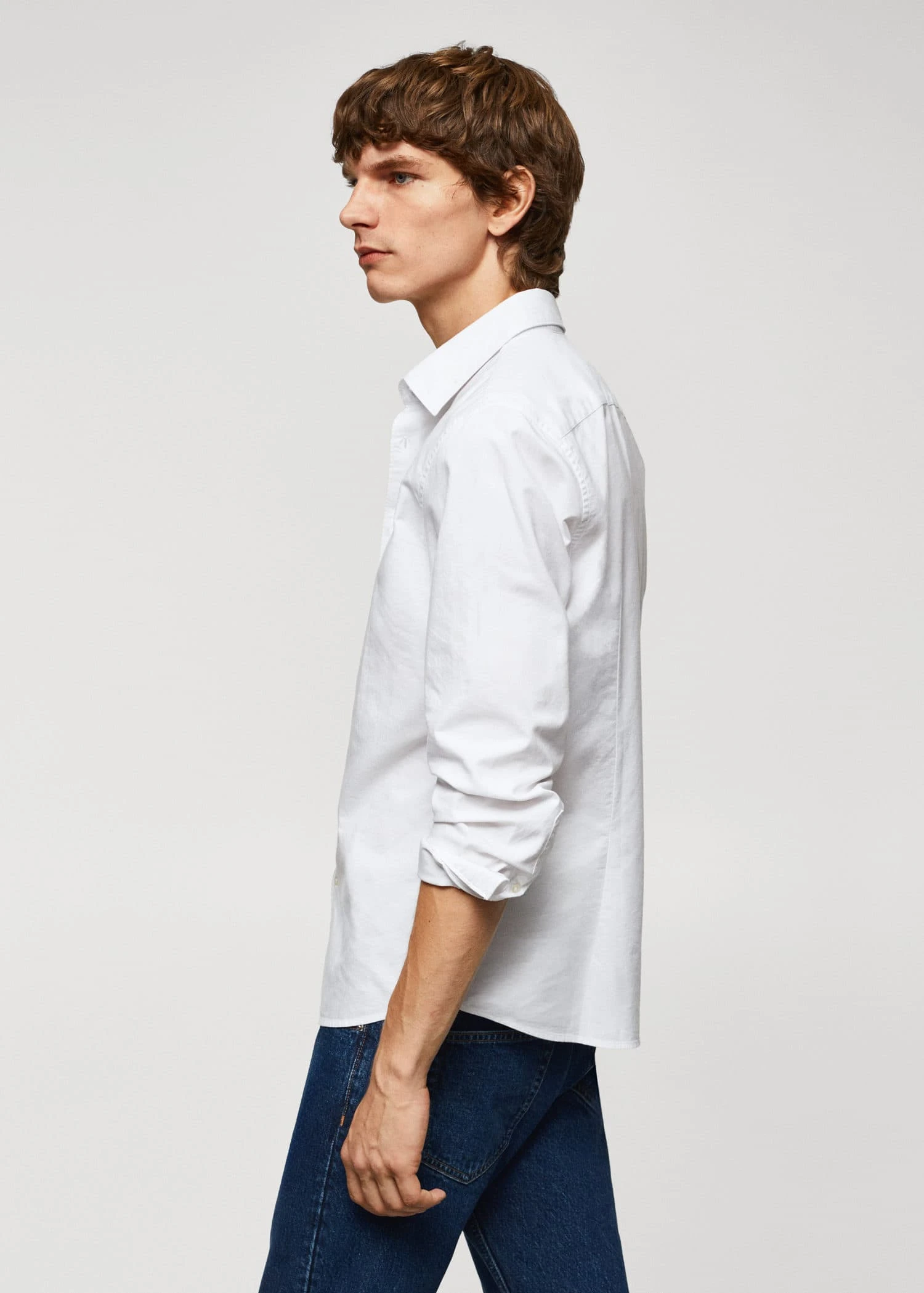 Chemise Slim Fit Coton Oxford 7 Chemise Slim Fit Coton Oxford – Image 5