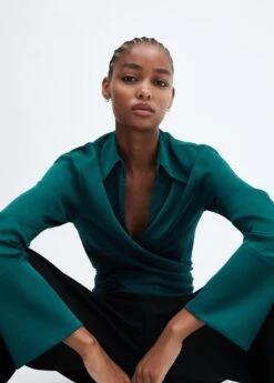 Blouse Cache-cœur Nœud -Vêtements Pascher 57095977 49 D2