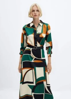 Robe Chemise Géométrique