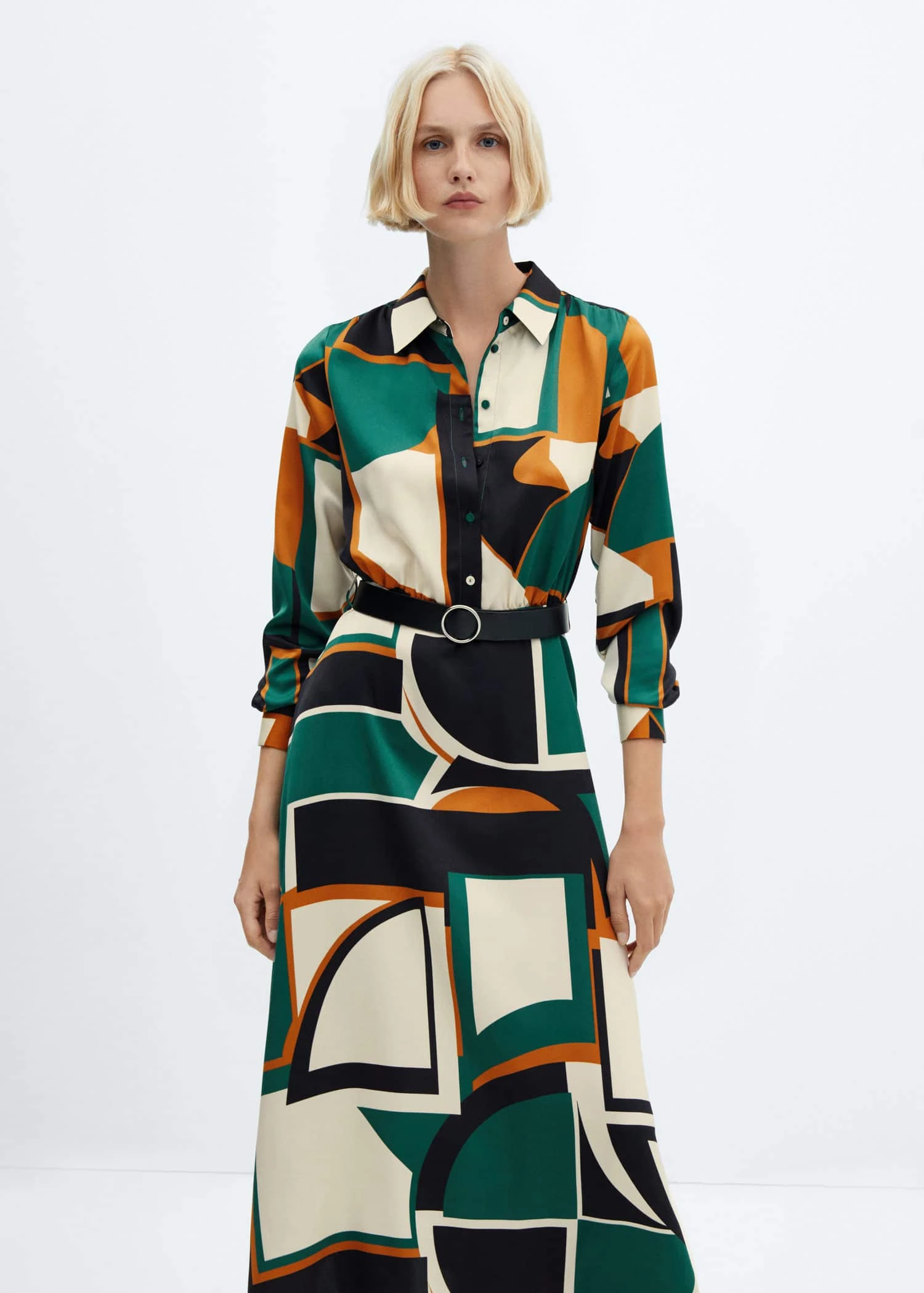 Robe Chemise Géométrique 3 Robe Chemise Géométrique