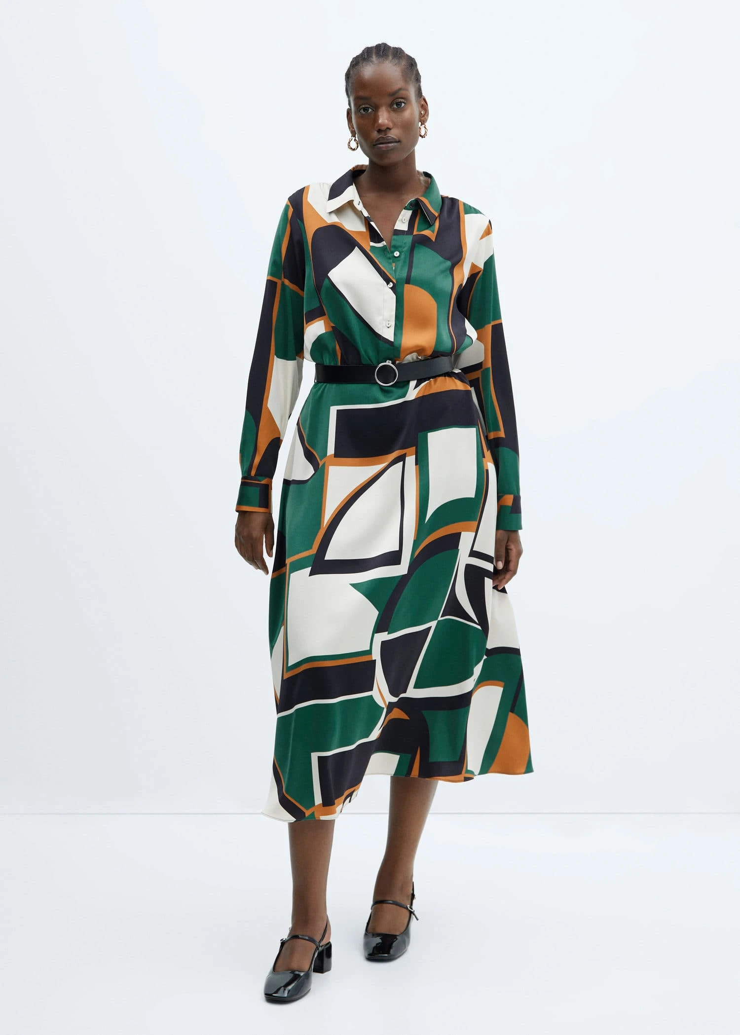 Robe Chemise Géométrique 8 Robe Chemise Géométrique – Image 6