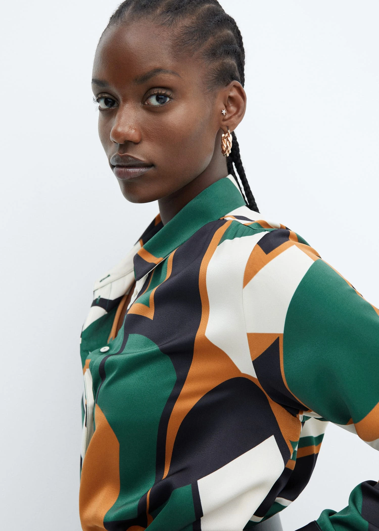 Robe Chemise Géométrique 9 Robe Chemise Géométrique – Image 7