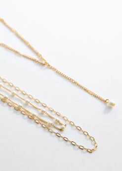 Collier Long Combiné -Vêtements Pascher 57096003 OR